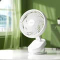 Miniatyrbillede 2 af 5: Philips lille elektrisk blæser med klemmebeslag - bærbar skrivebordsventilator, super støjsvag artefakt til kontorborde og kollegieskriveborde