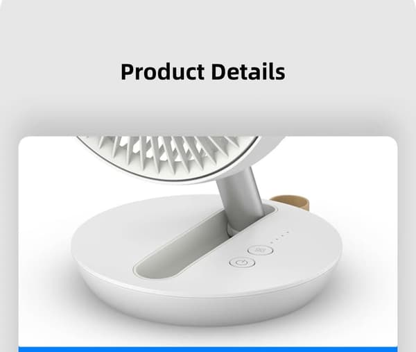 Philips USB trådløs mobil blæser - mini håndholdt elektrisk udendørs blæser, et must-have til desktop-køling
