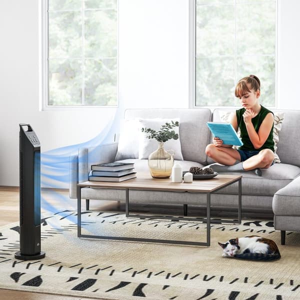 Tårnventilator, Ø18 x 78,5H cm, Sort