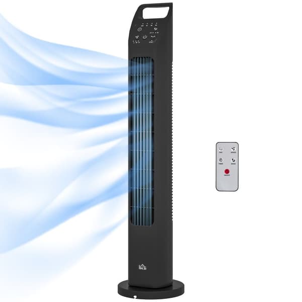 Tårnventilator, Ø18 x 78,5H cm, Sort
