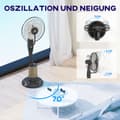 Miniatyrbillede 6 af 9: Ventilator med Vandkøling, 44.5Lx38.5Bx120H cm, Sort