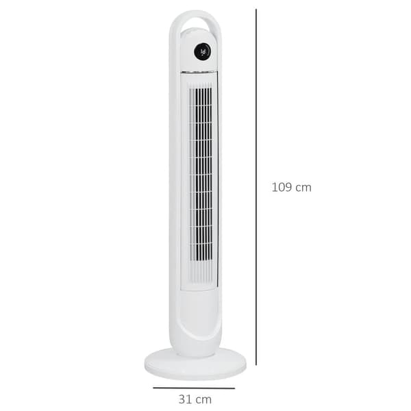 Tårnventilator, Ø31 x 109H cm, Hvid