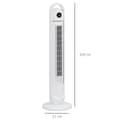 Miniatyrbillede 3 af 9: Tårnventilator, Ø31 x 109H cm, Hvid