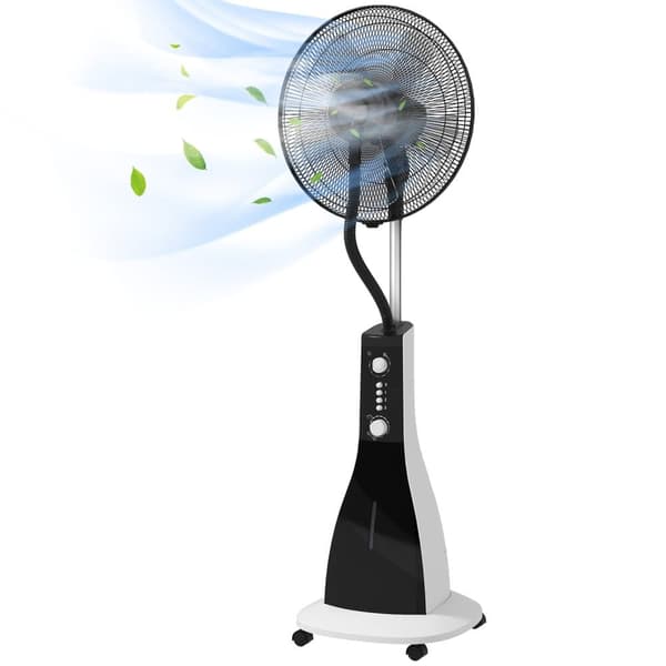 Ventilator med tågefunktion, 3L, 44,5x38,5x120 cm, Sort