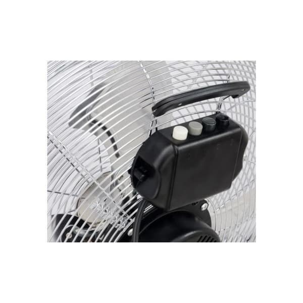 Industriel gulvventilator - Luftcirkulationsventilator - OCEANIC - 120 W - 3 hastigheder - Ø 45 cm - Krom
