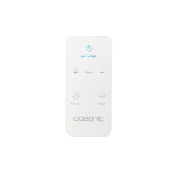 OCEANIC digitaalinen lattiatuuletin - 50 W - Ø 40 cm - 3 nopeutta - värähtelevä - kallistuva - valkoinen