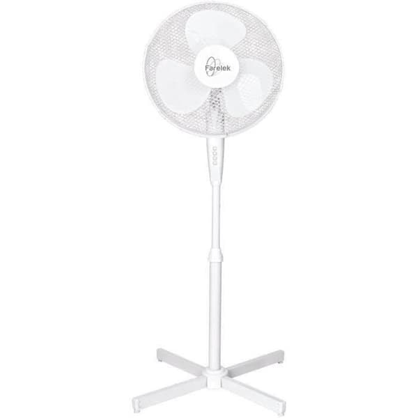 Ventilator - TENESSEE - 40 cm - 3 hastigheder - 50w - Hvid