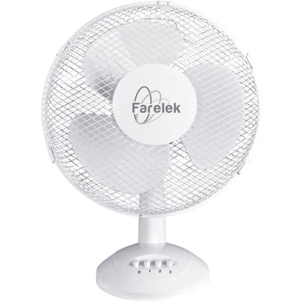 MIAMI 30 pöytätuuletin - 30 cm 40 W valkoinen värähtelevä - FARELEK