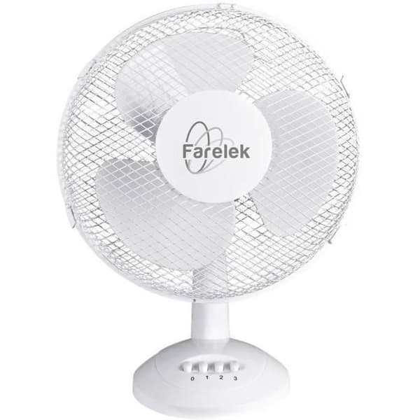 MIAMI 30 pöytätuuletin - 30 cm 40 W valkoinen värähtelevä - FARELEK