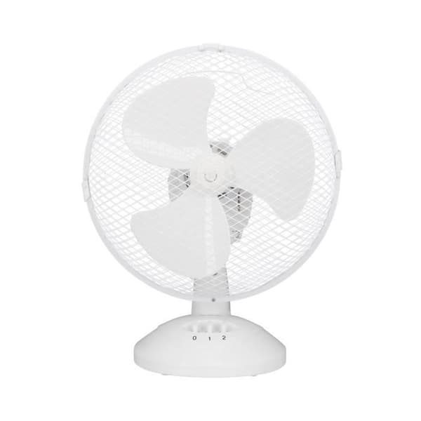 OCEANIC-pöytätuuletin - 30 W - Halkaisija 23 cm - 2 nopeutta - Oskilloiva - Valkoinen