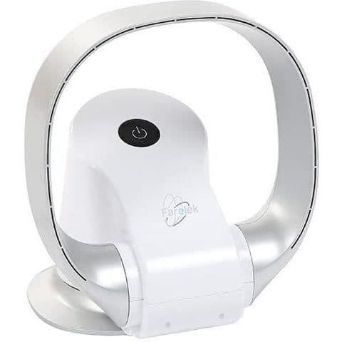 Silent-Air Ring - tuuletin asennettavaksi ilman valkaisuainetta 26 W erittäin hiljainen valkoinen ja hopea