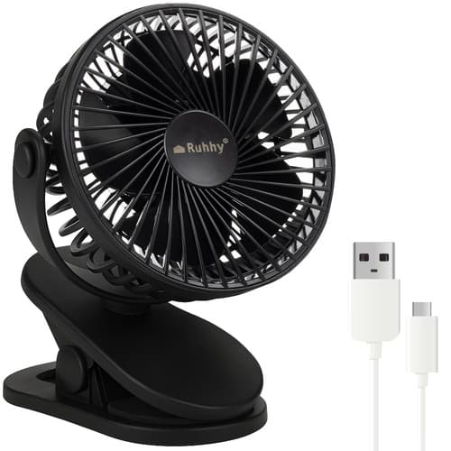 Trådlös Fläkt med Klämma - 1200mAh