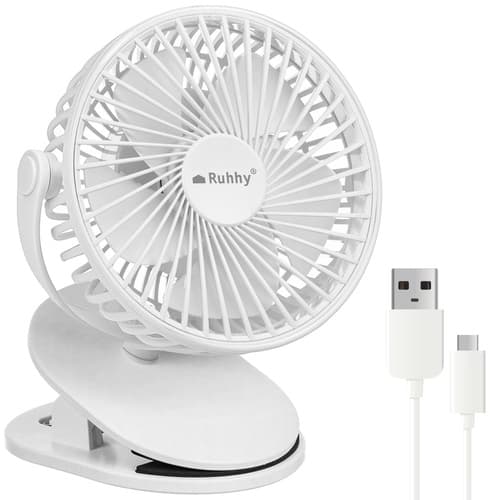 Trådlös Fläkt med Klämma - 1200mAh