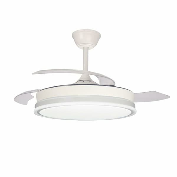 Loftsventilator CristalRecord SUPERECO RETRAC 45W MD Gennemsigtig