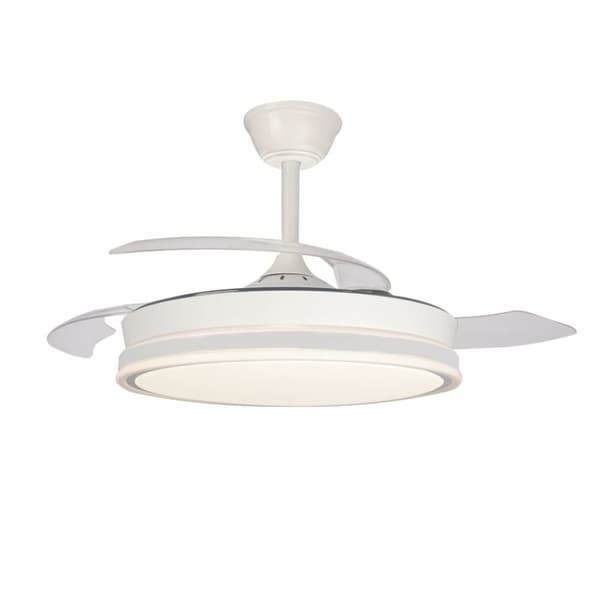 Loftsventilator CristalRecord SUPERECO RETRAC 45W MD Gennemsigtig