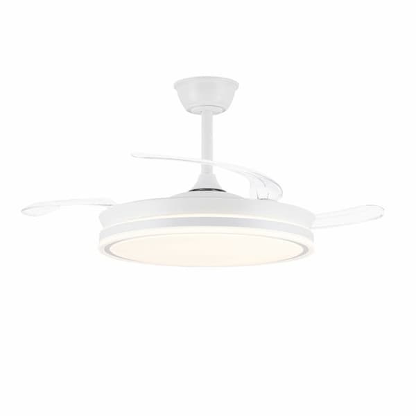 Loftsventilator CristalRecord EVO RETRAC Gennemsigtig 72 W