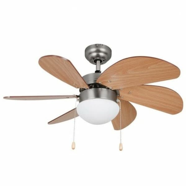 Loftsventilator med lys Orbegozo CP 15075 N 50 W Træ