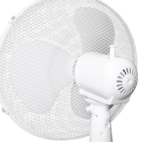 OCEANIC standerventilator - 45W - Diameter 40 cm - Justerbar højde - Oscillation - Hvid