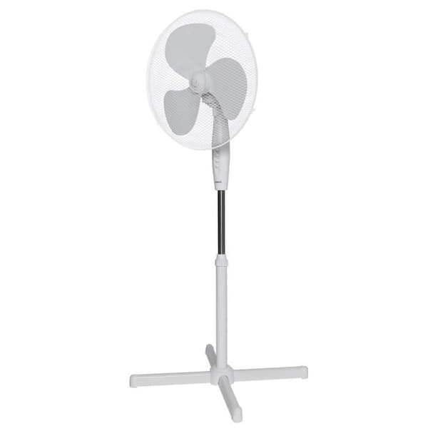 OCEANIC standerventilator - 45W - Diameter 40 cm - Justerbar højde - Oscillation - Hvid