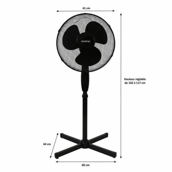 Fritstående ventilator Oceanic