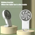 Miniatyrbillede 1 af 9: OBOSOE Håndholdt Desktop Ventilator, USB Ventilator, Foldbar, Letvægt, Mini, Små, Sommer Essentials, Varmeslag Forebyggelse
