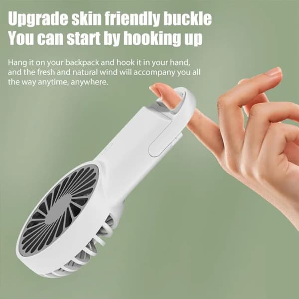 Bomclap Käsittävä Tuuletin, Ladattava, 3 Tasot Ilmavirtan säätäminen, Pöytäpöytä, USB Mini Kannettava Tuuletin, Ladattava, Kesä Essentials, USB Lataus