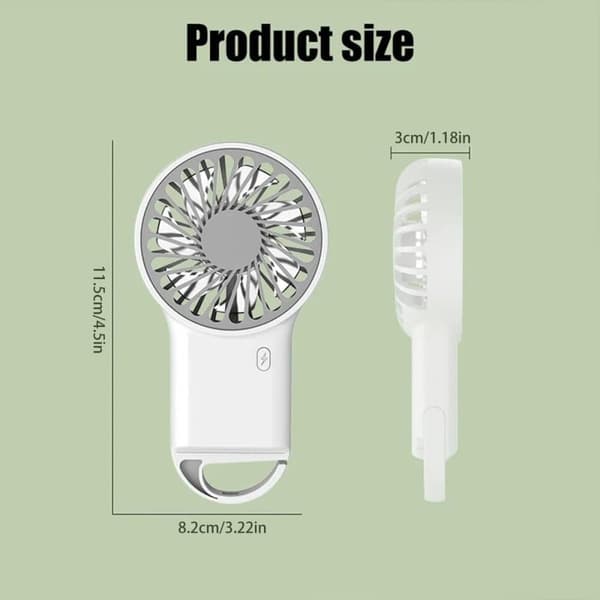 Bomclap Käsittävä Tuuletin, Ladattava, 3 Tasot Ilmavirtan säätäminen, Pöytäpöytä, USB Mini Kannettava Tuuletin, Ladattava, Kesä Essentials, USB Lataus
