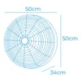 Miniatyrbillede 2 af 2: Vægventilator EDM 33521 Sort 100 W Ø 45 cm