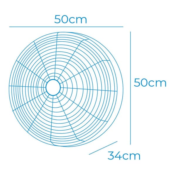 Väggfläkt EDM 33521 Svart 100 W Ø 45 cm
