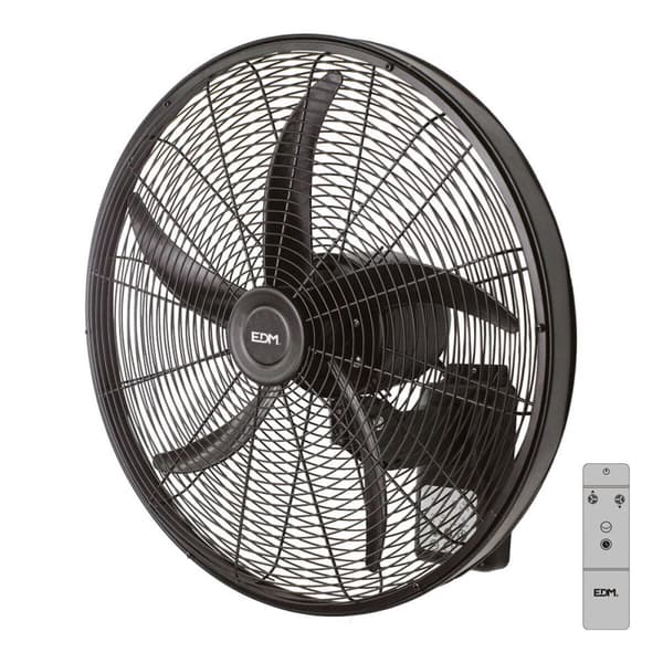 Väggfläkt EDM 33521 Svart 100 W Ø 45 cm