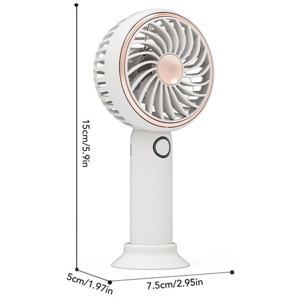 Bomclap Uppladdningsbar fläkt Handhållen Sportbar Mini 3 hastighetsjusterbar Mute Desktop Kylning Sommar Hem Utomhus Resa