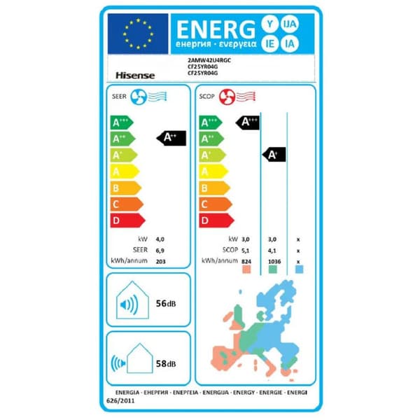 Klimaanlegg Hisense 2AMW42CF99