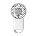 Miniatyrbillede 1 af 5: INF Bærbar foldbar ventilator med karabinhage Hvid