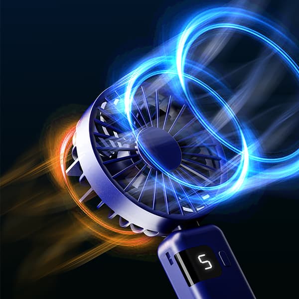 INF Digital Display Foldeventilator Hvid