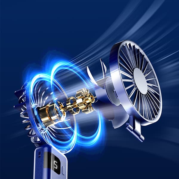 INF Digital Display Foldeventilator Hvid