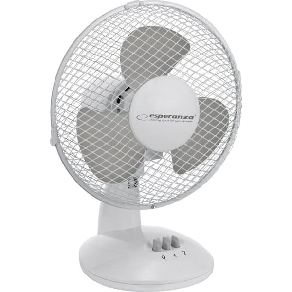 Pöytätuuletin Esperanza EHF004WE Valkoinen Harmaa 30 W