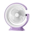 Miniatyrbillede 7 af 7: OBOSOE multifunktionel drejelig skrivebordsventilator med LED-lys – 3 hastigheder, USB-opladning