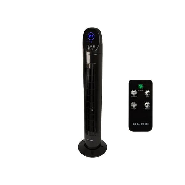 Fritstående ventilator Blow 44-075# Sort 90 W