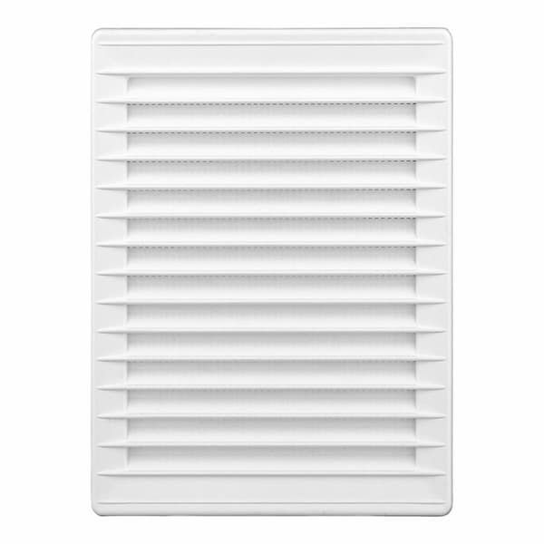 Ventilationsgaller EDM 87733 Vit 13,7 x 20,7 cm Myggnät