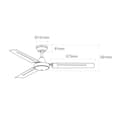 Miniatyrbillede 6 af 6: Loftsventilator EDM 33981 Hvid 60 W Ø 140 cm industriel