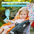 Miniatyrbillede 3 af 8: Auledio Fleksibel og transportabel klapvognsventilator med 360° rotation – genopladelig blæser med 3 hastigheder til hjemmet og kontoret