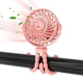 Miniatyrbillede 1 af 8: Auledio Fleksibel og transportabel klapvognsventilator med 360° rotation – genopladelig blæser med 3 hastigheder til hjemmet og kontoret