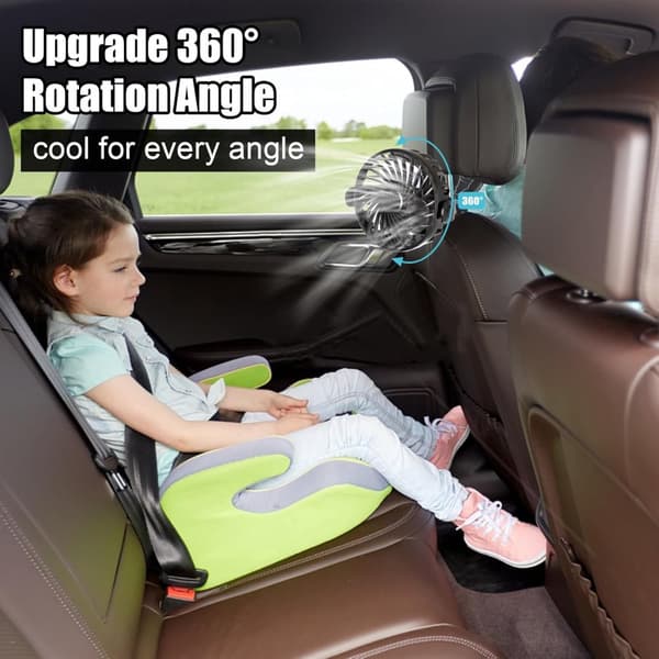 Auledio Fleksibel og transportabel klapvognsventilator med 360° rotation – genopladelig blæser med 3 hastigheder til hjemmet og kontoret