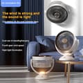 Miniatyrbillede 4 af 7: Cirkulationsventilator / gulvventilator med DC-teknologi og natlys – 360° luftcirkulation, støjsvagt design til soveværelser og børneværelser