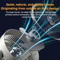 Miniatyrbillede 5 af 7: Cirkulationsventilator / gulvventilator med DC-teknologi og natlys – 360° luftcirkulation, støjsvagt design til soveværelser og børneværelser