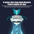 Miniatyrbillede 6 af 7: Cirkulationsventilator / gulvventilator med DC-teknologi og natlys – 360° luftcirkulation, støjsvagt design til soveværelser og børneværelser