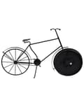 Miniatyrbild 5 av 7: Bordsklocka Svart metallram 37 cm Cykelform Modern design Hemtillbehör