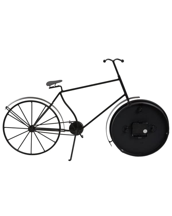 Bordsklocka Svart metallram 37 cm Cykelform Modern design Hemtillbehör