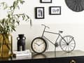 Miniatyrbild 2 av 7: Bordsklocka Svart metallram 37 cm Cykelform Modern design Hemtillbehör