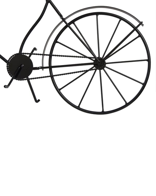 Bordklokke Svart Metallramme 37 cm Sykkelform Moderne Design Hjemmetilbehør